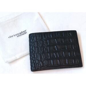 Black Caiman Bi-Fold Wallet